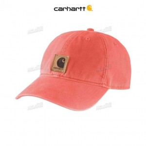 Carhartt Canvas Cap Electric Coral | IN0002376