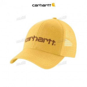 Carhartt Canvas Mesh-Back Logo Graphic Cap Sundance | IN0002387