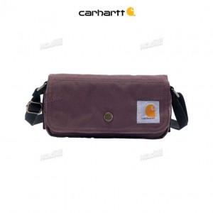 Carhartt Crossbody Horizontal Bag Burgundy | IN0002202