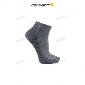 Carhartt Force Grid Midweight Quarter Sock Asphalt | IN0002786