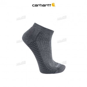 Carhartt Force Grid Midweight Quarter Sock Asphalt | IN0002788