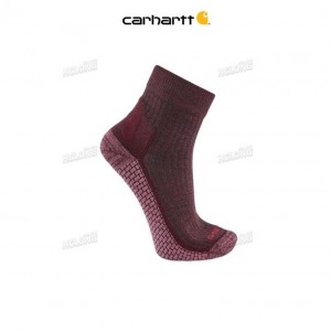 Carhartt Force Grid Midweight Short Crew Sock Berry | IN0002801