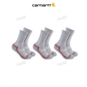 Carhartt Force Midweight Crew Sock 3 Pack Gray | IN0002721