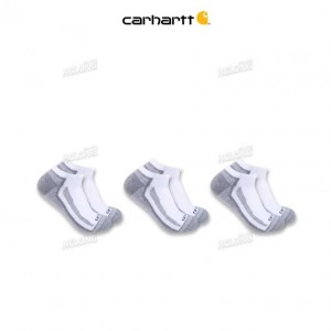 Carhartt Force Midweight Low-Cut Sock 3-Pack White | IN0002755