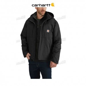 Carhartt Full Swing Loose Fit Quick Duck Insulated Jacket Black | IN0000112