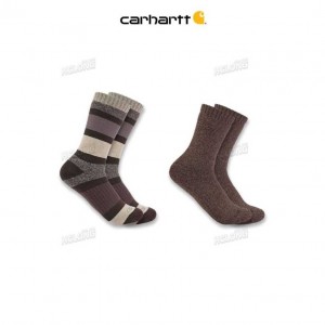 Carhartt Heavyweight Crew Sock 2-Pack Desert | IN0002707