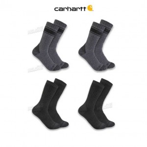 Carhartt Heavyweight Crew Sock 4-Pack Carbon Heather | IN0002694