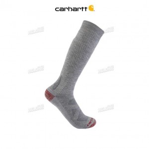 Carhartt Heavyweight Merino Wool Blend Boot Sock HEATHER GREY | IN0002679