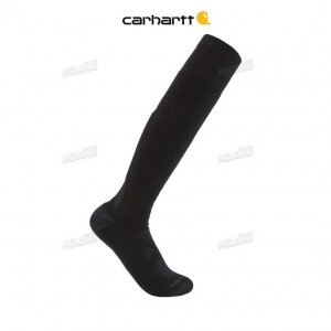 Carhartt Heavyweight Merino Wool Blend Over-The-Calf Sock Black | IN0002776