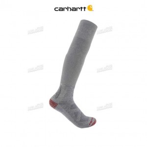 Carhartt Heavyweight Merino Wool Blend Over-The-Calf Sock HEATHER GREY | IN0002777