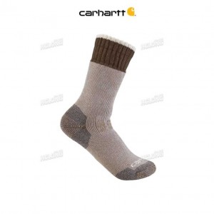 Carhartt Heavyweight Synthetic-Wool Blend Boot Sock Khaki | IN0002662