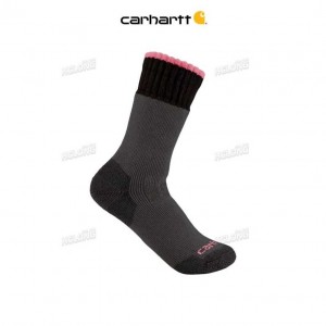 Carhartt Heavyweight Synthetic-Wool Blend Boot Sock Charcoal | IN0002665