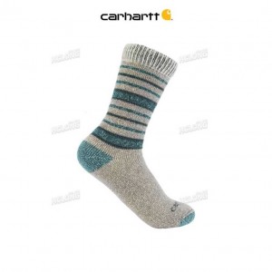 Carhartt Heavyweight Wool Blend Boot Sock Blue Stripe | IN0002652