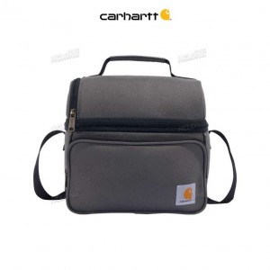 Carhartt Insulated 12 Can Two Compartment Lunch Cooler Gray | IN0002443