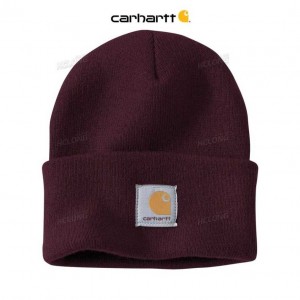 Carhartt Knit Cuffed Beanie Blackberry | IN0002291