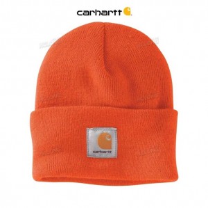 Carhartt Knit Cuffed Beanie Brite Orange | IN0002302