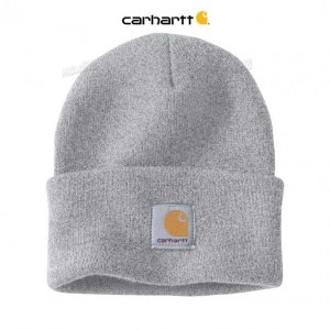 Carhartt Knit Cuffed Beanie Heather Gray | IN0002282