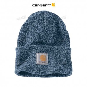 Carhartt Knit Cuffed Beanie Night Blue / Alpine Blue Marl | IN0002294