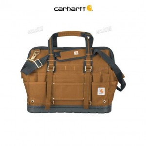 Carhartt Legacy 18 Tool Bag w Molded Base Brown | IN0002158