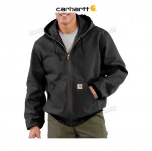 Carhartt Loose Fit Firm Duck Thermal-Lined Active Jac Black | IN0000212