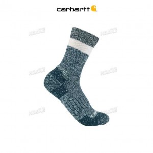 Carhartt Midweight Crew Sock Blue Stripe | IN0002722