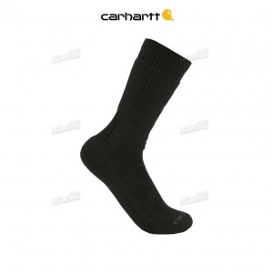 Carhartt Midweight Merino Wool Blend Uniform Crew Sock Black | IN0002746