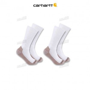 Carhartt Midweight Steel Toe Boot Sock 2-Pack White | IN0002668