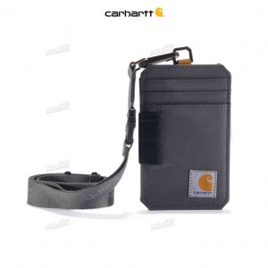 Carhartt NYLON DUCK ID HOLDER AND LANYARD Gravel | IN0002858