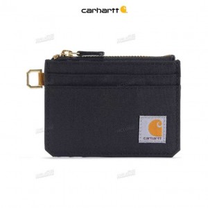 Carhartt NYLON DUCK ZIPPERED CARD KEEPER Black | IN0002850