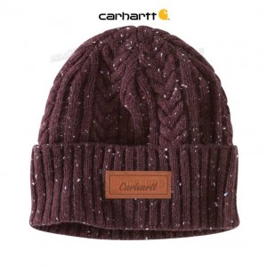 Carhartt Rib Knit Fisherman Beanie Blackberry Nep | IN0002273