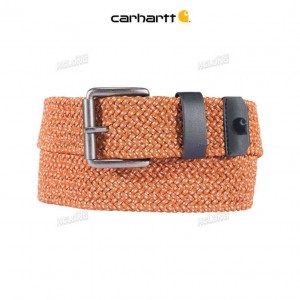 Carhartt Rugged Flex Nylon Cord Braided Belt Burnt Sienna | IN0002339