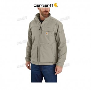 Carhartt Super Dux Relaxed Fit Lightweight Mock-Neck Jacket Greige | IN0000194