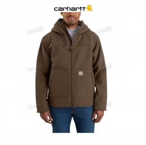 Carhartt Super Dux Relaxed Fit Sherpa-Lined Active Jac Coffee | IN0000189