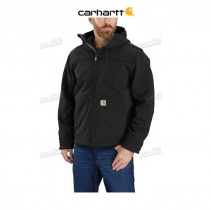 Carhartt Super Dux Relaxed Fit Sherpa-Lined Active Jac Black | IN0000190