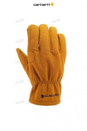 Carhartt Synthetic Suede Fencer Work Glove Brown | IN0002488