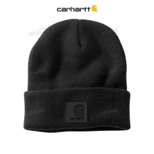 Carhartt Tonal Patch Beanie Black | IN0002234