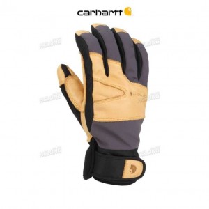 Carhartt Winter Dex Cow Grain Insulated Glove DARK GREY BROWN | IN0002504