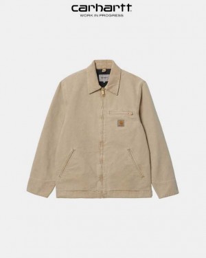 Carhartt Wip Detroit Jacket (Spring) Dusty Hamilton Brown (faded) | IN0000020