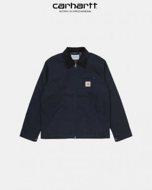 Carhartt Wip Detroit Jacket (Winter) Dark Navy / Black | IN0000023