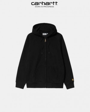 Carhartt Wip Hooded Chase Jacket Black | IN0000042