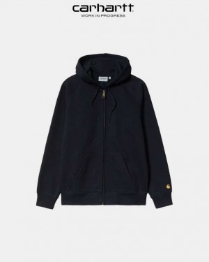 Carhartt Wip Hooded Chase Jacket Dark Navy | IN0000041