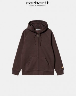 Carhartt Wip Hooded Chase Jacket Dark Umber | IN0000037