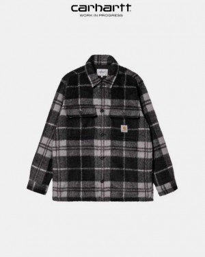 Carhartt Wip Manning Check Shirt Jacket Black / Marengo | IN0000053