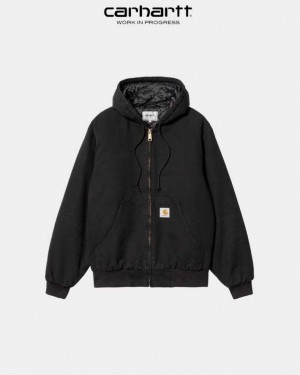 Carhartt Wip OG Active Jacket (Winter) Black (aged canvas) | IN0000081