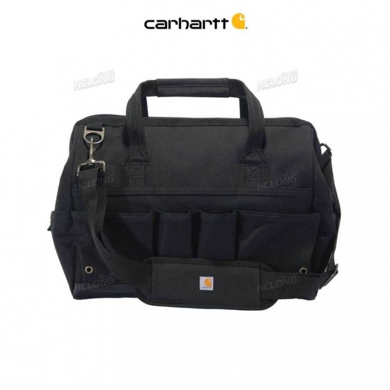 Carhartt 16-Inch 30 Pocket Heavyweight Tool Bag Black | IN0002183