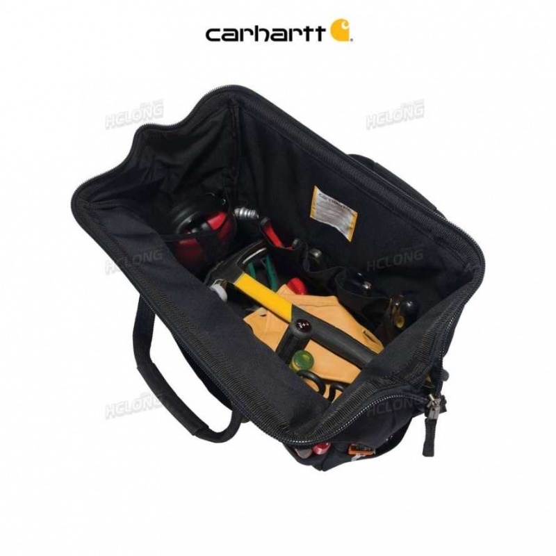 Carhartt 16-Inch 30 Pocket Heavyweight Tool Bag Black | IN0002183