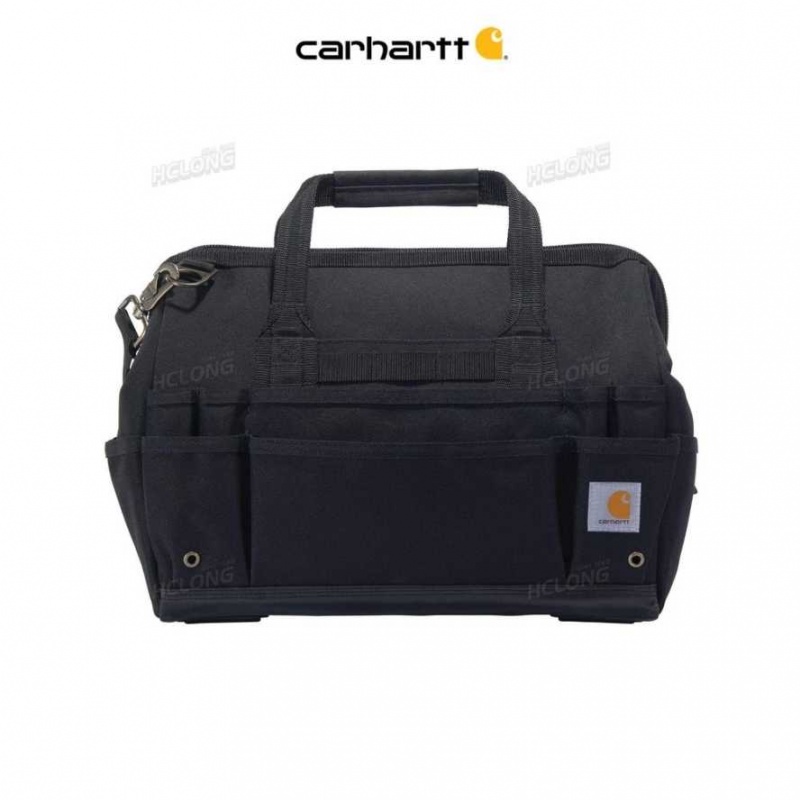 Carhartt 16-Inch 30 Pocket Heavyweight Tool Bag Black | IN0002183