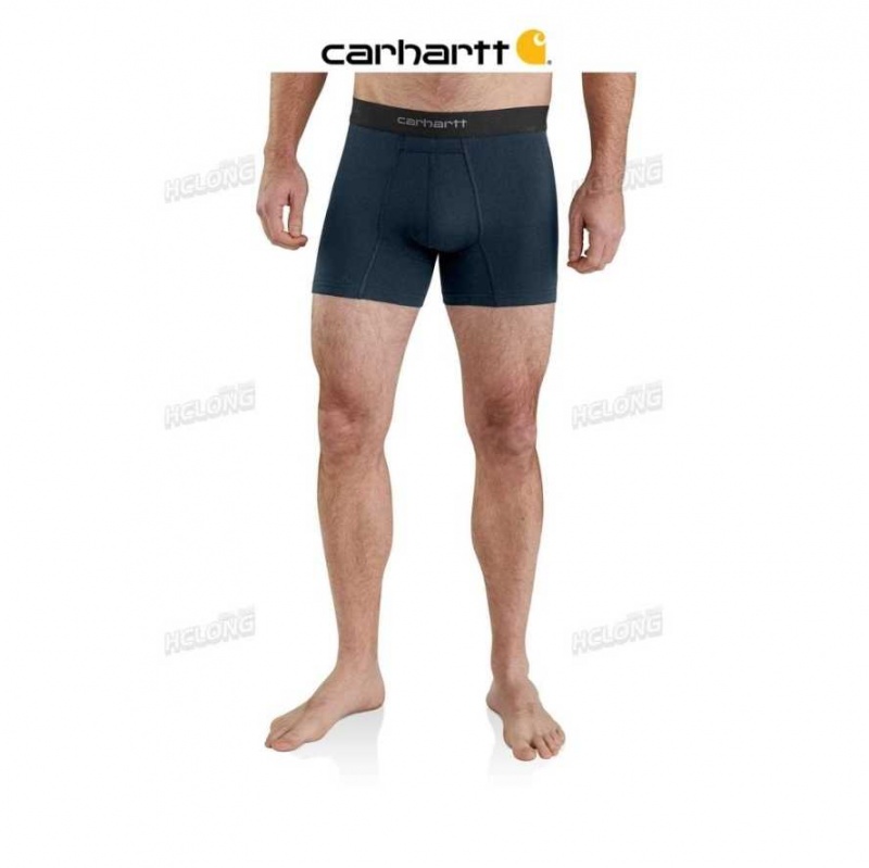 Carhartt 5 Basic Boxer Brief 2-Pack Navy | IN0002624