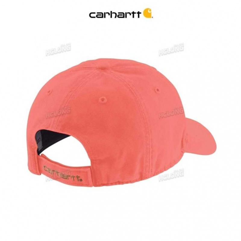 Carhartt Canvas Cap Electric Coral | IN0002376