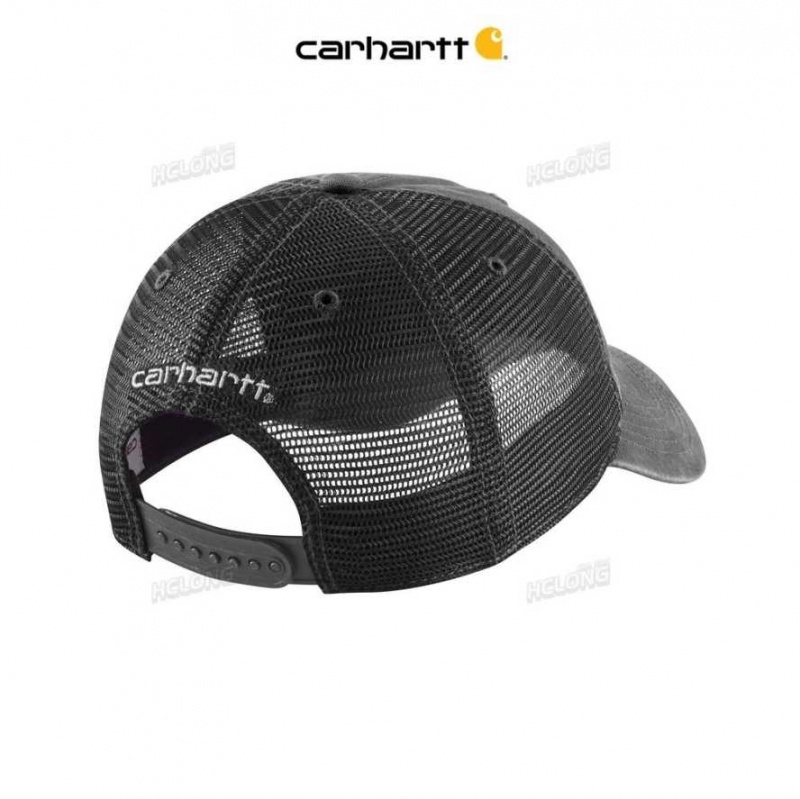 Carhartt Canvas Mesh-Back Cap Black | IN0002349